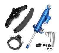 XINWELZ Z Compatible With For FZ1 2006-2015 Motorcycle Damper Steering Stabilize Handlebar Stabilizer Mounting Holder Universal Accessories(Blue)