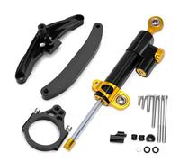 XINWELZ Z Compatible With For FZ1 2006-2015 Motorcycle Damper Steering Stabilize Handlebar Stabilizer Mounting Holder Universal Accessories(Black-Yellow)