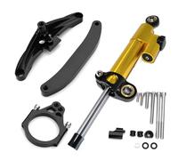XINWELZ Z Compatible With For FZ1 2006-2015 Motorcycle Damper Steering Stabilize Handlebar Stabilizer Mounting Holder Universal Accessories(Yellow-Black)