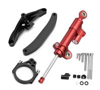 XINWELZ Z Compatible With For FZ1 2006-2015 Motorcycle Damper Steering Stabilize Handlebar Stabilizer Mounting Holder Universal Accessories(Red)