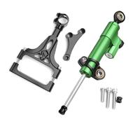 XINWELZ Z Compatible With Z1000 For Z750 2003-2009 Motorcycle Damper Steering Stabilize Mounting Bracket Handlebar Stabilizer Universal(Green-Black)