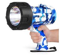 XINXI Rechargeable Spotlight,1,000,000 Lumen High Powered Flashlight,IP67 Waterproof Handheld Search Light, Featuring Long Runtime as an Outdoor Spot Light for Hunting, Camping, Fishing (Blue)