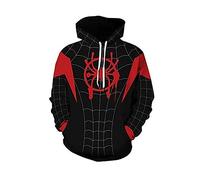 Xinxin Cardigan Zip Hoodie COS Anime 3D Style Unisex/Adult, Black/Red 1, 3XL