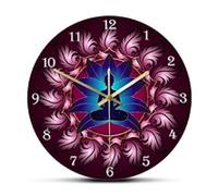 xinxin Wall Clock Chakras Energy Healing Wall Clock Buddha In Lotus Mandala Flower Yoga Art Decorative Silent Clock Wall Watch Buddhism Home Deco