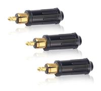 XINXINGDINGSHENG 3 PCS Cigarette Lighter Plug 12V Din Adapters Safety European Type Cigarette Lighter Replacement for BMW Motorcycles Hella European Din Socket