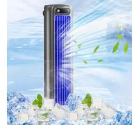 xinxinyu Newest Portable Constant Wind Tower Fan, 3 Speeds,Magnetic Levitation Motor Circulating Turbine Strong Wind,36 dB Quiet ＆ 7.5m/s Powerful Electric Cooling Fan for Room, Home, Office (Gray)