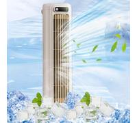 xinxinyu Newest Portable Constant Wind Tower Fan, 3 Speeds,Magnetic Levitation Motor Circulating Turbine Strong Wind,36 dB Quiet ＆ 7.5m/s Powerful Electric Cooling Fan for Room, Home, Office (White)