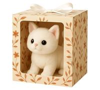 xinxinyu Realistic Robot Cat, My Realistic Robot Kitten Plush, Smart Cat Toy That Shake Head, That Acts Like A Real Cats, Walking, Tail Wagging, Cats Stuffed Animal Toy For Kids