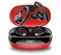 xinxinyu Wireless Earphones,Wireless Headphones Stereo Noise Cancelling,LED Display Charging Case, Soft Ear Hook, IPX5 Waterproof In-Ear Headphones for Smartwatches Laptop.