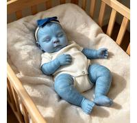 XinXinYuan 20 inch Realistic Avatar Toy Soft Vinyl Avatar Reborn Baby Dolls Glow in The Dark Asleep Newborn Silicone Toddler Play Alien Doll with Feeding Kits Birthday Valentine's Day Gift