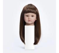 XinXinYuan Reborn Doll DIY Accessories Set - 55-60cm Size Baby Doll Wig Realistic Soft Wig Hair& Accessories Kit for Baby Dolls Role Play (Polyester3,36-40 cm Head Circumference)