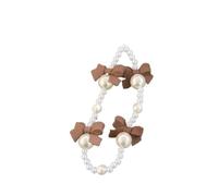 XINXWEN Bowknot Pearl Beaded Phone Lanyard Wrist Strap Charm | Universal keychain bag pendant for phone and wristlet accessories