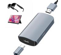 XinYaa HDMI to USB-C Adapter, 4K@60Hz HDMI Source to USB-C Display, Aluminum Housing, for PS5, box, Switch, Laptop, Fire TV Cube to AR Glasses (XREA-L, R0kid, RayNe0, Viture), Portable Monitors