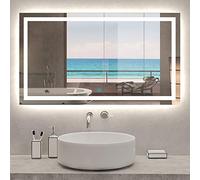 Xinyang 1400x700 Large Illuminated Led Bathroom Mirror with Demister Pad [IP44 Rated] Rectangular Backlit Wall Mounted,Touch Sensor Switch