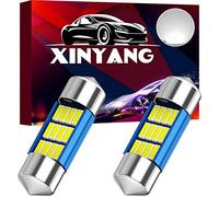 XINYANG 2PCS DE3175 Festoon LED Car Bulb 31mm 1.22in Canbus No Error LED Light Bulb Extremely Bright 12SMD 4014 Chipsets DE3021 LED Lamp for License Plate Dome Map Door Courtesy Lights,White