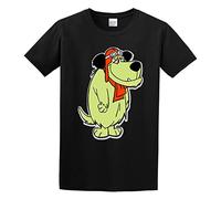 XINYANGDAO Dastardly and Muttley in Their Flying Machines Mens Round Neck Cotton T Shirts Size XL Black