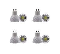XINYANSEE 5W GU10 Pack of 4 LED Cool White, 6000K, 500lm, Incandescent Equivalent 50W, 120° Wide Beams, GU10 LED Bulb, Spotlight Lamp
