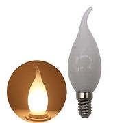 XINYANSEE LED Bulbs E14 5W Filament Candle Bulb Warm White 2700K-3000K, 500LM, 50W Equivalent, Non-Dimmable, E14 Candle Holder Bulbs, 360 Degree Beam Angle, Pack of 1-XINYANSEE