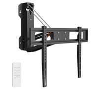XINYAO Over Fireplace TV Mount Pull Down with Remote, Motorized Height Adjustable Electric TV Wall Bracket for 32 to 70 inch Screen, Compatible with VESA 600x400