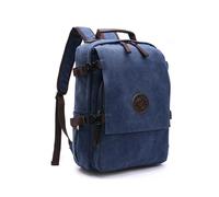 XINYASEE Men's Women's Backpacks Waterproof Vintage Travel Backpacks PC Backpacks 15.6 inch Canvas Backpacks School Backpacks College Backpacks Backpacks Work Camping Casual Backpacks (blue)