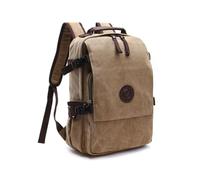 XINYASEE Men's Women's Backpacks Waterproof Vintage Travel Backpacks PC Backpacks 15.6 inch Canvas Backpacks School Backpacks College Backpacks Backpacks Work Camping Casual Backpacks (khaki)
