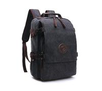 XINYASEE Men's Women's Backpacks Waterproof Vintage Travel Backpacks PC Backpacks 15.6 inch Canvas Backpacks School Backpacks College Backpacks Backpacks Work Camping Casual Backpacks (black)