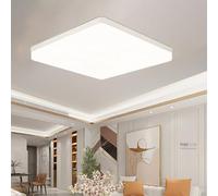XINYASEE Modern LED Ceiling Light,Round Square White Panel Ceiling Light， Acrylic Ceiling Light，6000K Waterproof recessed Ceiling Light for Living Room Bedroom Balcony Corridor Kitchen (Square, 20W)