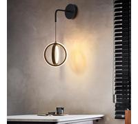 XINYASEE Scandinavian Modern Wall lamp,LED Wall Lights Indoor,Living Room Staircase Balcony 3 Colour Temperature LED Lights,Height Adjustable Bedroom Wall Sconce (Black)
