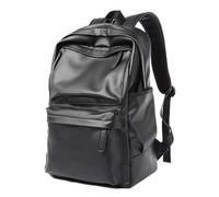 XINYASEE Simple PU Leather Backpack Laptop Backpack For Business Business Travel Student Casual Backpack