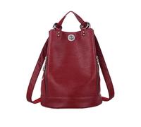 XINYASEE Women's waterproof shoulder backpack, soft leather large capacity pu women's bag bag hundred bucket bag, shopping, going out, leisure applicable backpacks (Red)