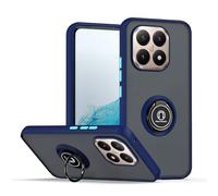 XINYEXIN Case for Motorola Edge 70 Pro with Ring Stand, Matte Translucent Shockproof Bumper Protective Cover - Royal Blue