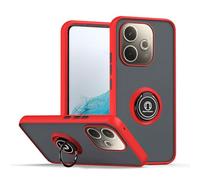 XINYEXIN Case for OPPO A5 Pro 5G 4G with Ring Stand, Matte Translucent Shockproof Bumper Protective Cover - Red
