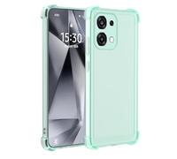 XINYEXIN Case for Oppo A6 Pro 5G - Matte Translucent Soft TPU Silicone Shockproof Anti-Fingerprint Bumper Cover with Airbag Corners - Green