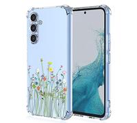 XINYEXIN Case for Samsung Galaxy A54 5G, Painting Flower Pattern Clear Case Soft TPU Silicone Case Slim Shockproof Bumper Girl Women Phone Cover - Flower Bush