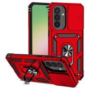 XINYEXIN Case for Samsung Galaxy A57 5G with Sliding Camera Cover Ring Holder Magnetic Kickstand Shockproof Heavy Duty Protective Outdoor Armor Case - Red