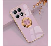 XINYEXIN Case for Xiaomi 15T Pro 5G with Ring Stand Holder 360 Degree Rotating Kickstand Fashion Shockproof Protective Cover - Purple