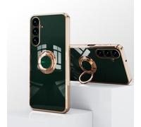XINYEXIN Case for Xiaomi Redmi 15C 5G 4G / Poco C85 4G with Ring Stand Holder 360 Degree Rotating Kickstand Fashion Shockproof Protective Cover - Dark green