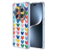 XINYEXIN Clear Case for Honor Magic 7 Pro Women Love Pattern Design Slim Shockproof Transparent Soft TPU Bumper Case Protective Cover - Love