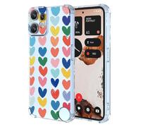 XINYEXIN Clear Case for Nothing CMF Phone 2 Pro Women Love Pattern Design Slim Shockproof Transparent Soft TPU Bumper Case Protective Cover - Love