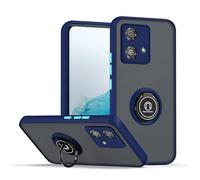 XINYEXIN Compatible with Motorola Edge 40 Neo Case with Ring Holder, PC +TPU Shockproof Bumper Case Protective Cover - Royal Blue