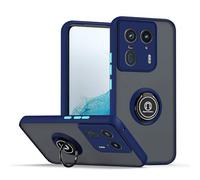 XINYEXIN Compatible with Motorola Edge 50 Ultra Case with Ring Holder, PC +TPU Shockproof Bumper Case Protective Cover - Royal Blue