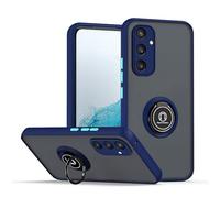 XINYEXIN Compatible with Samsung Galaxy S24 5G Case with Ring Holder, PC +TPU Shockproof Bumper Case Protective Cover - Royal Blue