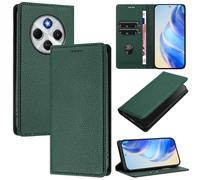 XINYEXIN Flip Case for Xiaomi Redmi 14C 4G / Poco C75, Leather Wallet Folio Cover with Card Slot Foldable Stand Holder Magnetic Protective Case - Green