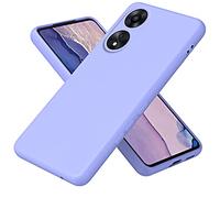 XINYEXIN Liquid Silicone Case for Oppo A78 5G with Microfiber Lining Flexible Ultra Slim Fit Thin Back Cover Shockproof Protective Phone Case - Purple