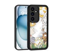 XINYEXIN Mirror Case for Samsung Galaxy A05s - Cute Cat & Butterfly Design, Silicone Shockproof Back Cover for Women’s Makeup & Selfies - M3