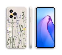 XINYEXIN Silicone Case for Honor 200 Lite 5G with Cute Pattern Slip Resistant Slim Fit Shockproof Protective Phone Case Cover - Lavender, White