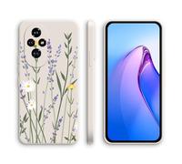 XINYEXIN Silicone Case for Honor 200 Pro 5G with Cute Pattern Slip Resistant Slim Fit Shockproof Protective Phone Case Cover - Lavender, White