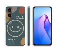 XINYEXIN Silicone Case for Motorola Moto G05 / Moto E15 with Cute Pattern Slip Resistant Slim Fit Shockproof Protective Phone Case Cover - Smile, Green