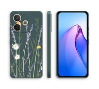 XINYEXIN Silicone Case for OPPO A5 Pro 5G 4G, Slim Shockproof Phone Cover with Cute Pattern, Non-Slip Protective - Lavender, Green
