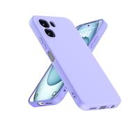 XINYEXIN Silicone Case for Oppo A6x 4G/5G, Ultra Slim Shockproof Cover with Microfiber Lining, Flexible Soft Back, Slim Grip Protective Phone Case - Purple
